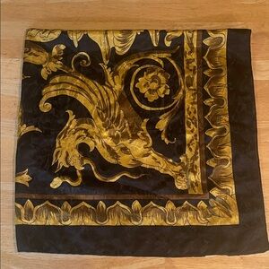 Versace Black and Gold Scarf